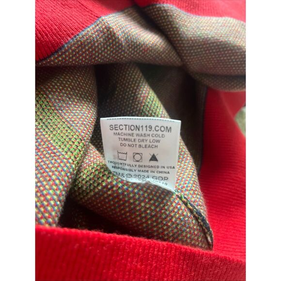 Section 119 X Grateful Dead Steal Your Face Mens L Ugly Christmas Sweater EUC - Picture 10 of 14